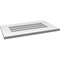 Ekena Millwork Vertical Surface Mount PVC Gable Vent: Non-Functional, w/ 3-1/2"W x 1"P Standard Frame, 24"W x 14"H GVPVE24X1401SN - alternate 4